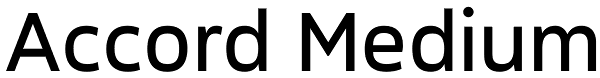 Accord Medium Font