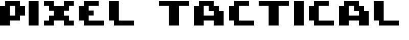 Pixel Tactical Font