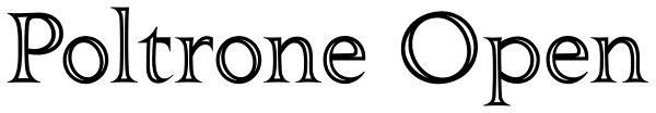 Poltrone Open Font