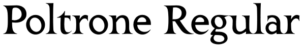 Poltrone Regular Font