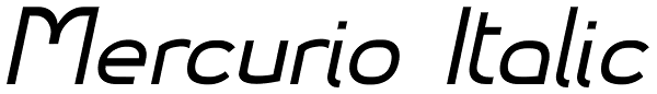 Mercurio Italic Font