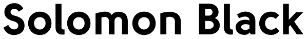 Solomon Black Font