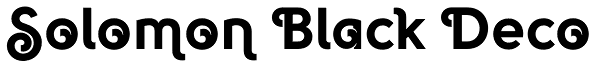 Solomon Black Deco Font