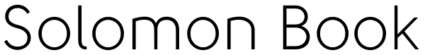 Solomon Book Font