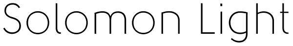 Solomon Light Font