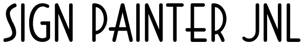 Sign Painter JNL Font