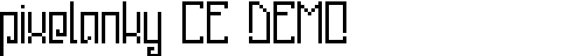 pixelanky CE DEMO Font