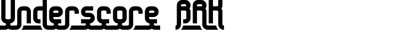 Underscore BRK Font