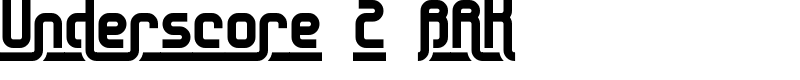 Underscore 2 BRK Font