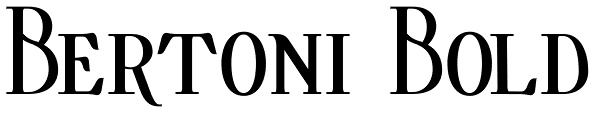 Bertoni Bold Font