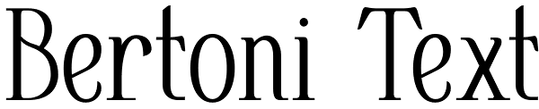 Bertoni Text Font