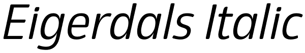 Eigerdals Italic Font