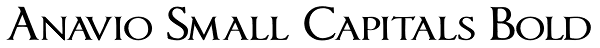Anavio Small Capitals Bold Font
