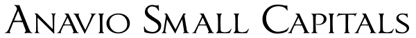 Anavio Small Capitals Font
