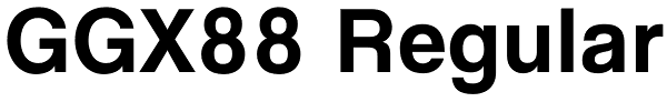 GGX88 Regular Font