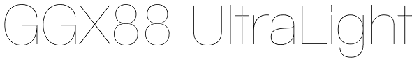 GGX88 UltraLight Font