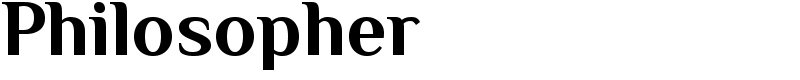 Philosopher Font