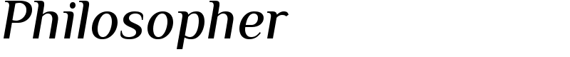 Philosopher Font