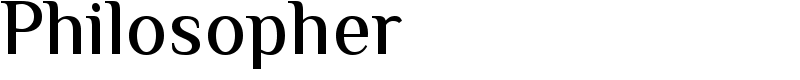 Philosopher Font