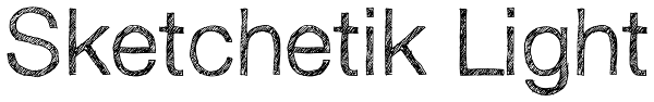 Sketchetik Light Font