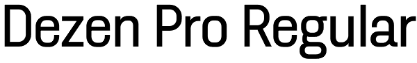 Dezen Pro Regular Font