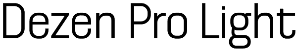 Dezen Pro Light Font