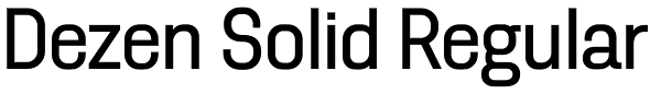 Dezen Solid Regular Font