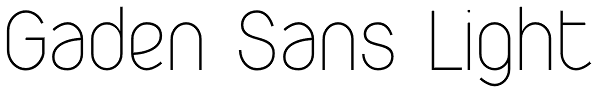 Gaden Sans Light Font