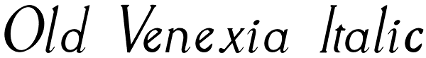 Old Venexia Italic Font