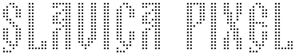 Slavica Pixel Font