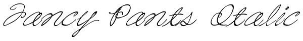 Fancy Pants Italic Font