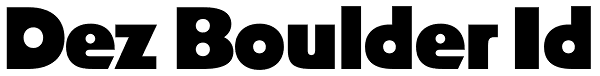 Dez Boulder Id Font