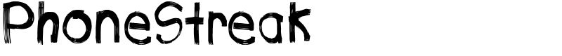 PhoneStreak Font