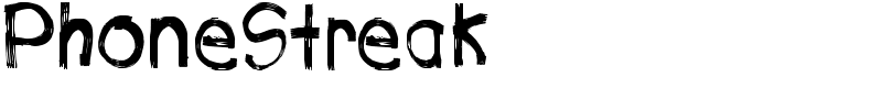 PhoneStreak Font