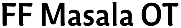 FF Masala OT Font