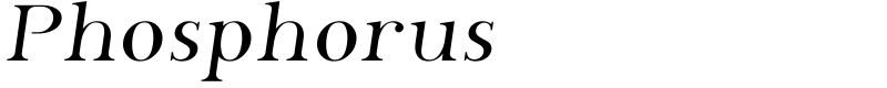 Phosphorus Font