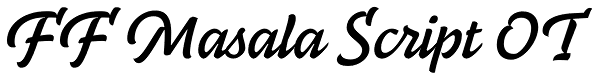 FF Masala Script OT Font