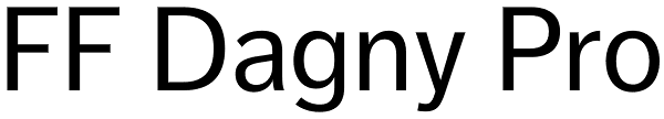 FF Dagny Pro Font