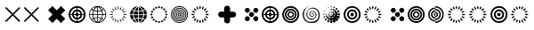 FF Dingbats 2 Circles Crosses Font