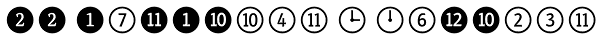 FF Dingbats 2 Numbers Font