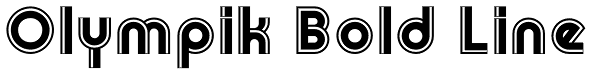 Olympik Bold Line Font