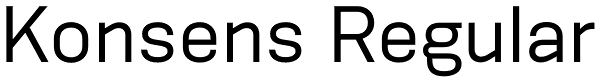 Konsens Regular Font