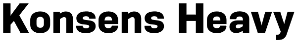 Konsens Heavy Font