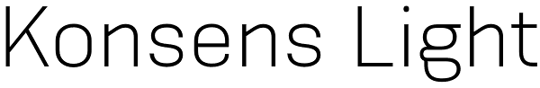 Konsens Light Font