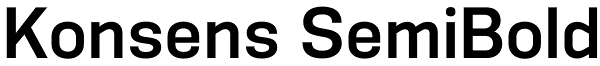 Konsens SemiBold Font