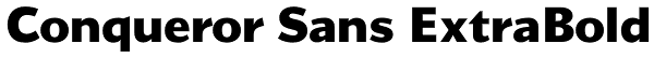 Conqueror Sans ExtraBold Font