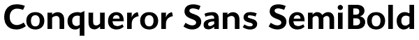 Conqueror Sans SemiBold Font