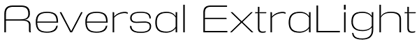 Reversal ExtraLight Font