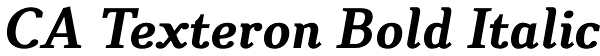 CA Texteron Bold Italic Font