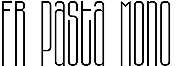 FR Pasta Mono Font